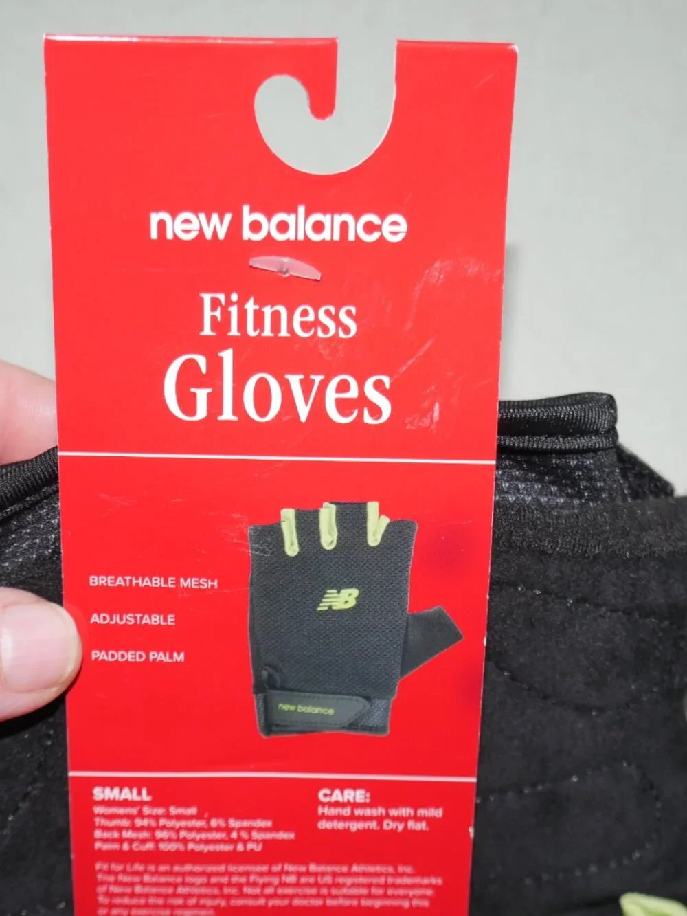 New Balance Weightlifting Half Finger Gloves Size S Gym Training Breathable NWT